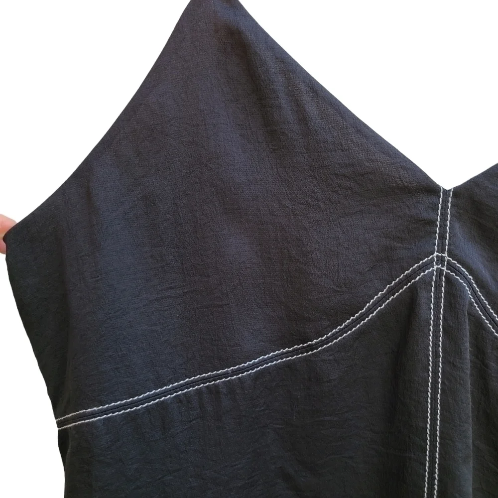 Express Black Tank Top with Accent Stitching - Picture 3 of 9